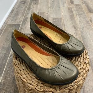 Clarks Unstructured Ballet Flat Slip On Comfort Shoes